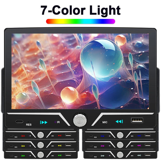 Autoradio Hippcron 1DIN 7" IPS – Android Auto &amp; CarPlay Sans Fil, Bluetooth, Mirror Link, Chargeur Type-C