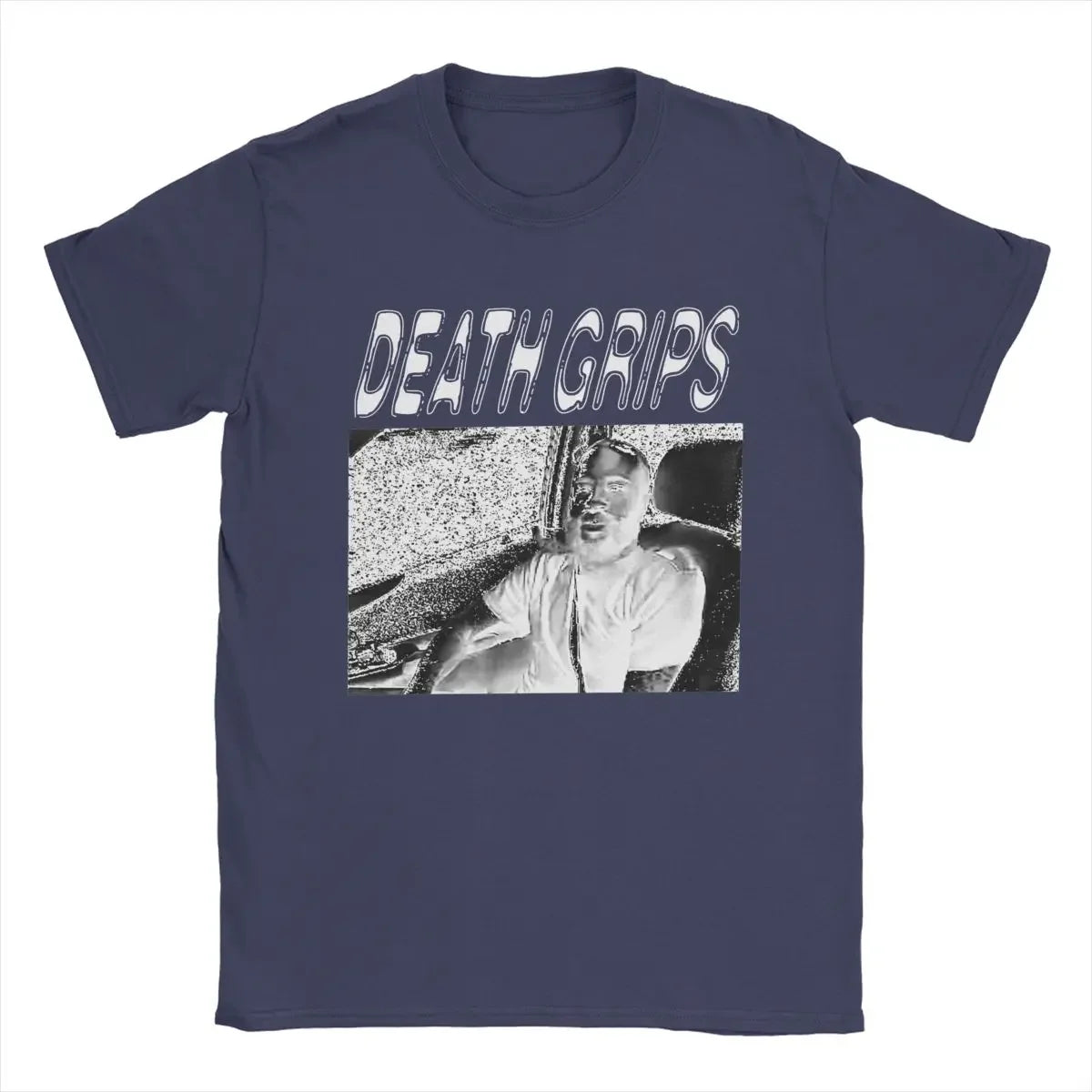T-shirt Homme Hipster à Poignées de Mort – Coton, Col Rond, Manches Courtes