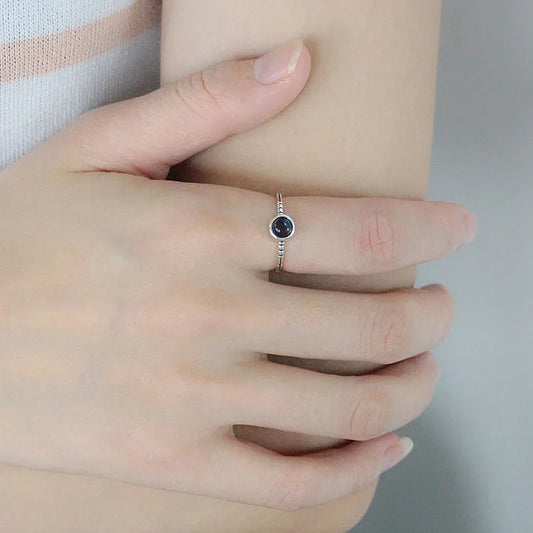 Bague en argent Sterling 925 pour femmes, lignes uniques, bijoux, doigt réglable, ouvert, Vintage, pour fête, cadeau d'anniversaire