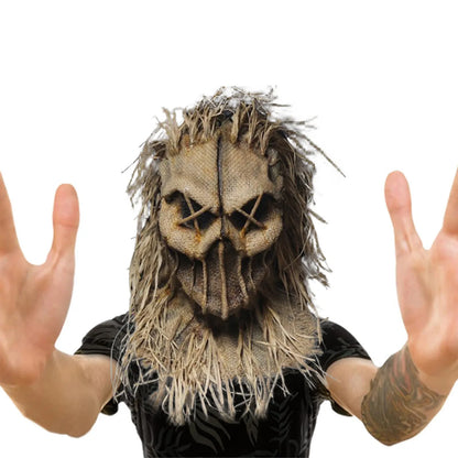 Masque Épouvantail Halloween 2025 – Cosplay et Fête Effrayante pour Adultes