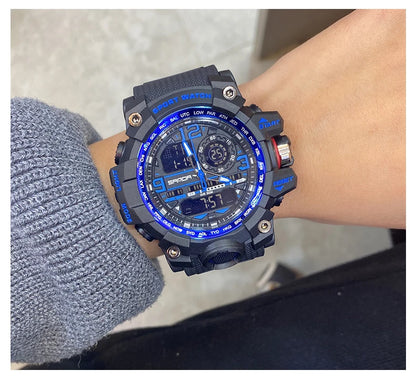 2022 Sanda Top Brand Sports Men's Watches Military Quartz Watch Man Waterproof Wristwatch For Men Clock Shock Relogios Masculino