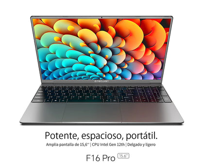 【Nouveau】 Ordinateur portable Teclast F16Pro 15,6" 1920X1080, 12 Go / 16 Go de Ram, 256 Go / 512 Go Rom, clavier rétroéclairé, pour Intel N95, Mini-Hdmi