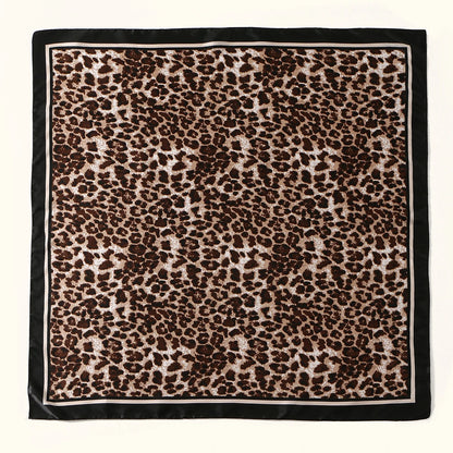 🧣 Foulard Carré Léopard LMLAVEN – Chic, Rock & Multifonction