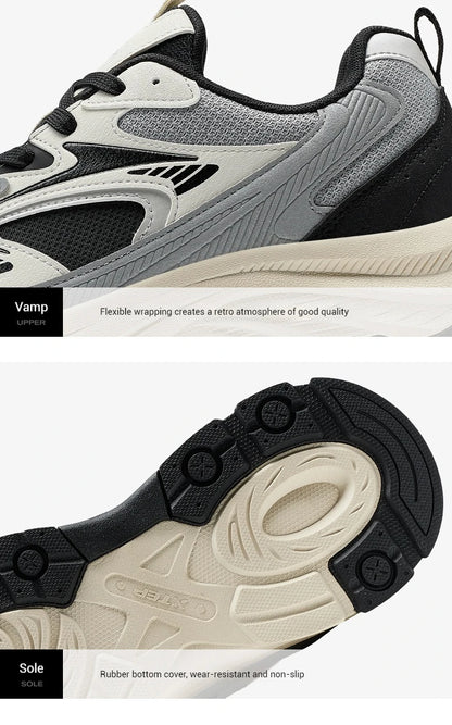 Xtep baskets pour hommes 2024 hiver durabilité chaussures de sport confortable à la mode rétro baskets de mode 976419320050