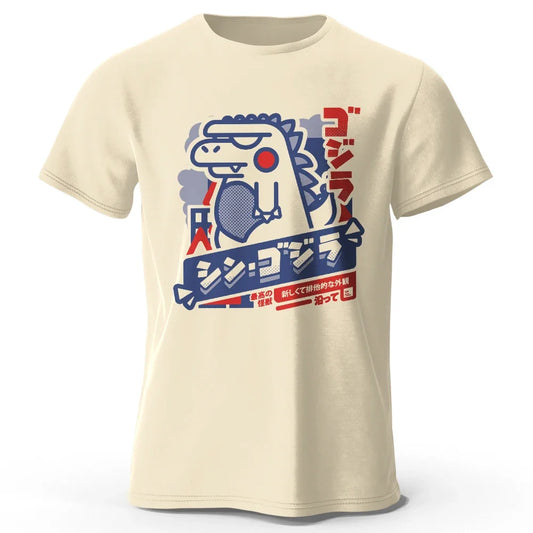 T-Shirt 100% coton imprimé Animal Harajuku Kawaii, T-Shirt léger à manches courtes et col rond, vêtements décontractés unisexes