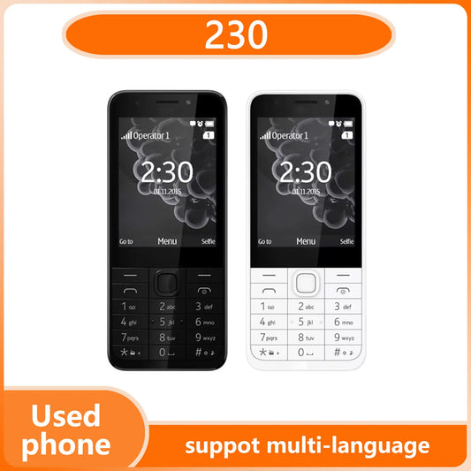 Nokia 230 Double SIM – Écran 2,8", Caméras Avant & Arrière 2 MP