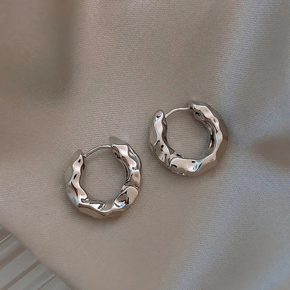 Boucles d'oreilles circulaires en argent Sterling 925 pour femmes, cerceau d'oreille en argent véritable, tendance, nouvelle collection, offre spéciale