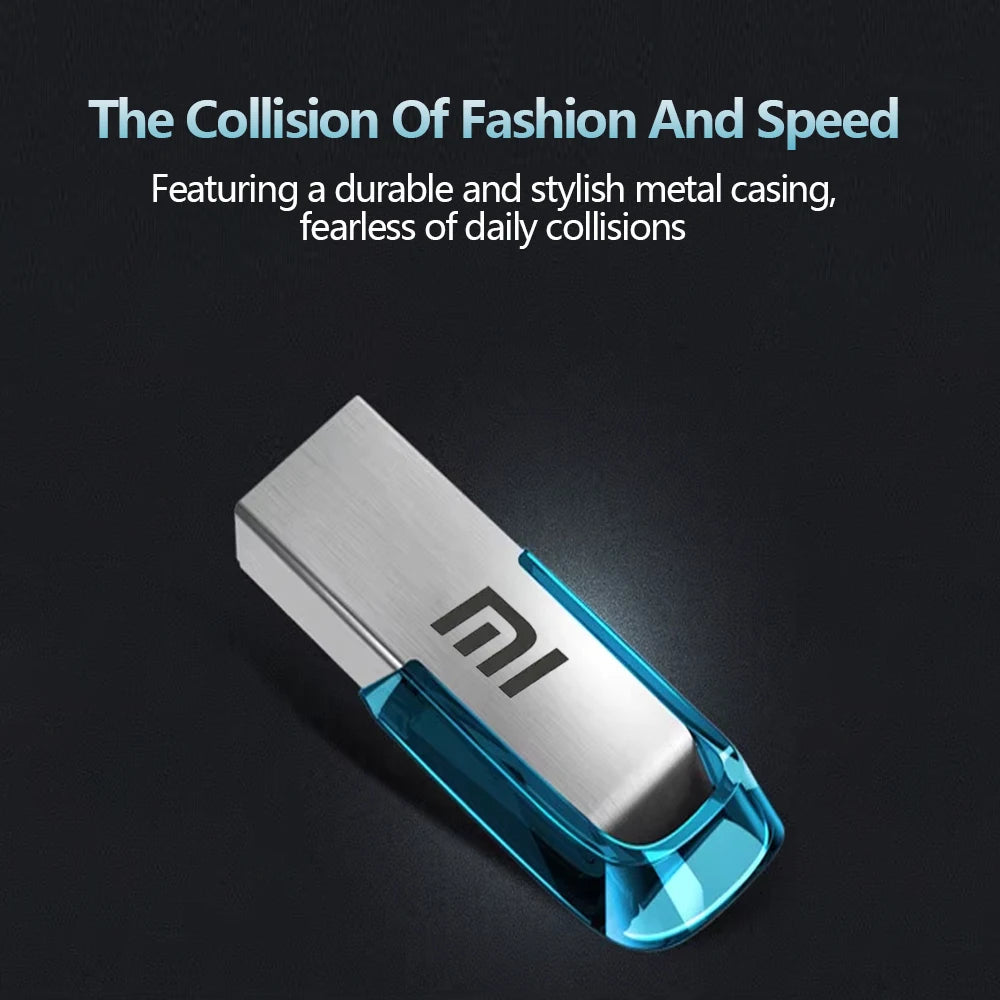 Xiaomi 2 to USB clé USB clé 1 to mémoire étanche U disque haute vitesse USB 3.2 Transmission de données métal USB clé USB OTG