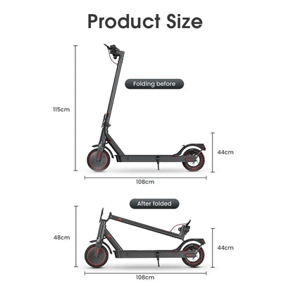 iScooter Trottinette électrique i9 8,5 pouces 350 W 7,5 Ah 30 km/h pour adultes, autonomie maximale de 30 km, avec application