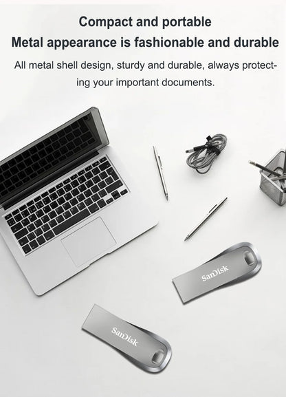 SanDisk CZ74 Ultra Luxe USB 3.2 Gen 1 clé USB 32GB 64GB 128GB 256GB 512GB 1TB vitesse rencontre le mot de passe de style-protégez vos fichiers