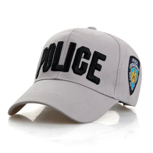 Casquette Baseball Lettre Police Unisexe Réglable Chapeau Camionneur Golf Sport