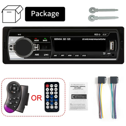 Autoradio Hippcron 1DIN Bluetooth – Lecteur MP3 Stéréo 60W x 4 avec USB/SD/AUX/FM