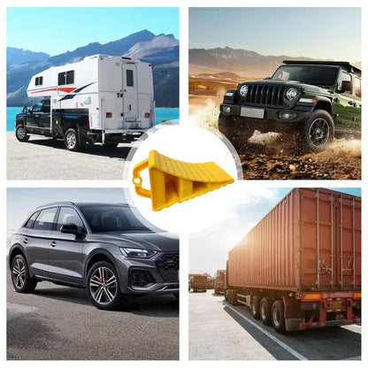 Cale-Roue Portable Antidérapante – Butée de Roue Sécurité pour Voiture, Camion, Remorque et RV