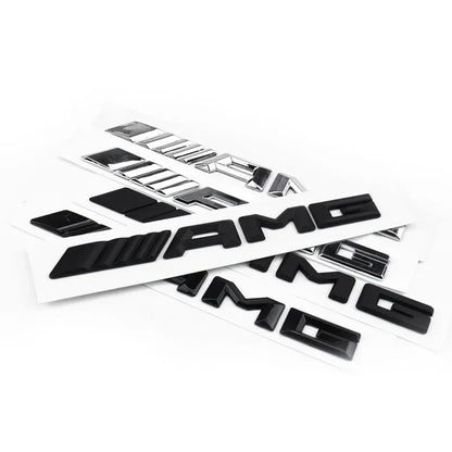 Autocollant de coffre d'emblème de lettre arrière de voiture en métal 3d, pour Mercedes benz AMG C E S GLE CLC classe W204 W203 W205 W124 W221 W213 W212