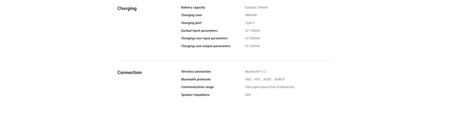 Ecouteurs Xiaomi Bluetooth intra-auriculaires Bud 5