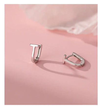 Boucles d'oreilles en argent Sterling 925 en forme de T, charmantes, Style minimaliste, cadeau de fête, bijoux fins pour femmes, nouvelle collection