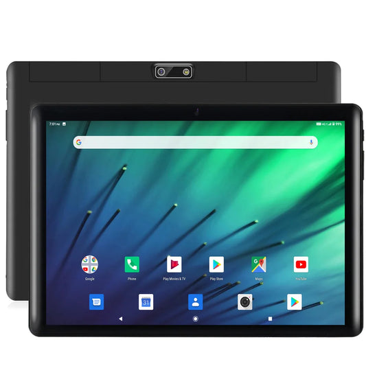 Version mondiale 10.1 pouces Octa Core tablette Pc 4GB RAM 64GB ROM Google Play double caméra double SIM appel téléphonique Bluetooth Wifi tablette