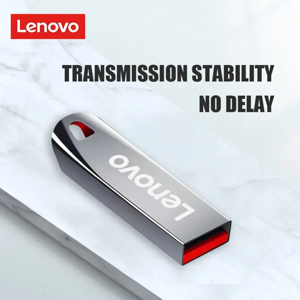 Lenovo-Clé USB 3.0 en métal haute vitesse, clé USB portable, mémoire étanche, disque flash, 1 To, 512 Go, 256 Go, 2 To
