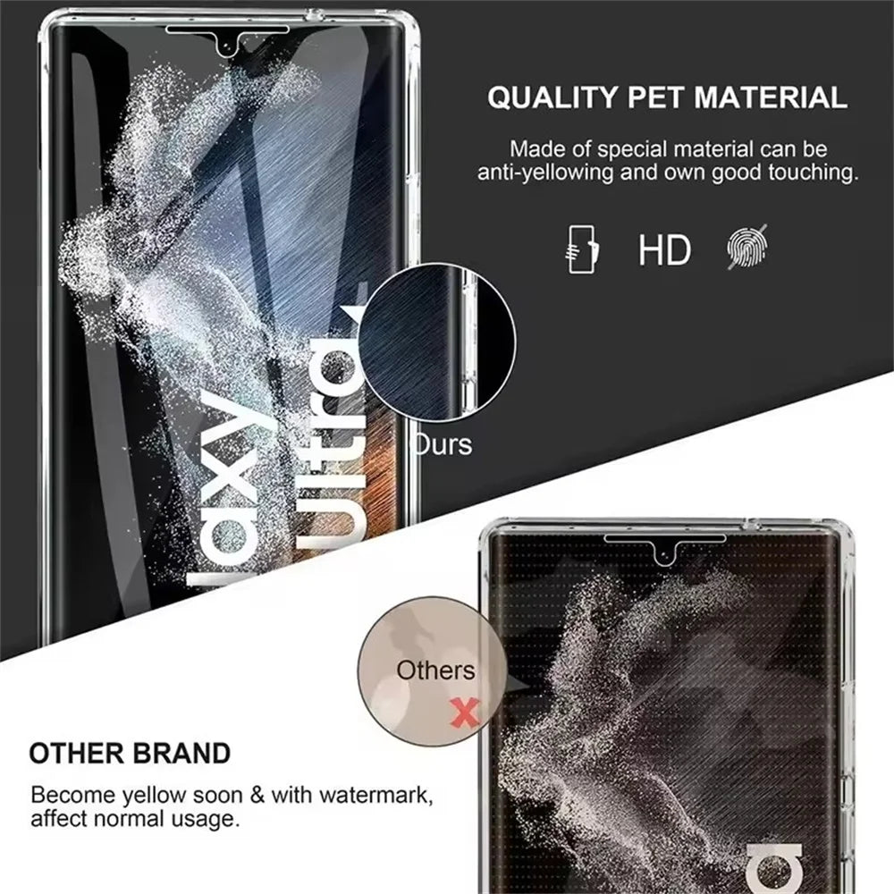Coque Transparente 360° en Gel Silicone – Anti-Rayures, Anti-Poussière et Anti-Dérapante pour Samsung Galaxy S25 / S24 / S23 / S22 / S21 Ultra & Plus
