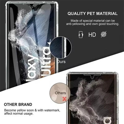 Coque Transparente 360° en Gel Silicone – Anti-Rayures, Anti-Poussière et Anti-Dérapante pour Samsung Galaxy S25 / S24 / S23 / S22 / S21 Ultra & Plus