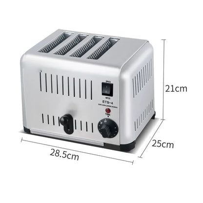 Grille-Pain Électrique 4 Tranches – Puissant & Compact