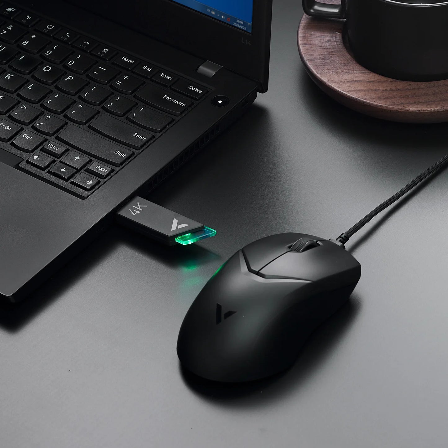 Rapoo VT9PRO – Souris de jeu sans fil légère 68g, 26000 DPI, autonomie 160H