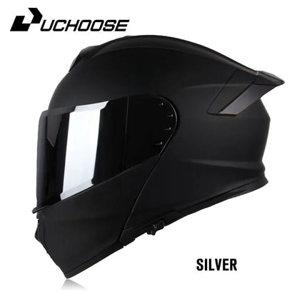 Uchoose-d'expériences intégraux approuvés DOT pour hommes et femmes, équipement de protection contre les collisions, casque rabattable pour moto, double pare-soleil