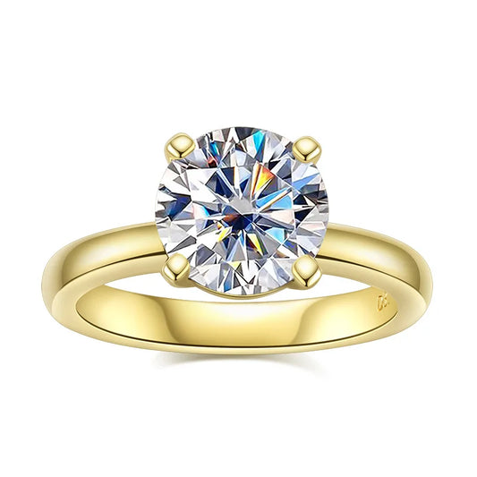 💍 Bague Femme en Or 925 avec Moissanite Certifiée