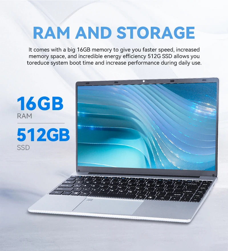 FIREBAT-Ordinateur portable A14, 14.1 ", ultra fin, 16 Go de RAM, 1 To, 1920x1080, empreinte digitale, Intel N5095, ordinateur portable, ordinateur portable, PC, nouveauté