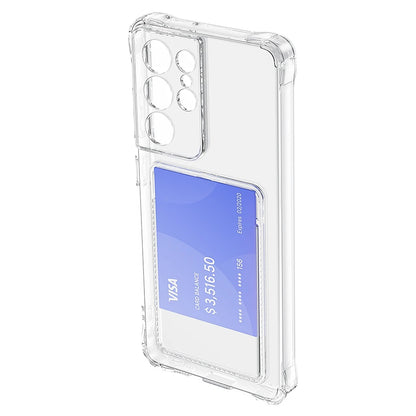 Étui Transparent Toocki avec Porte-Cartes – Coque Souple en PC + TPU pour Smartphone