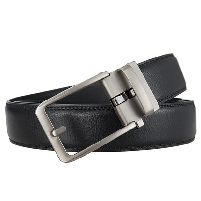Ceinture de Luxe pour Hommes en Cuir Véritable Designer de Marque Automatique Haute Qualité Taille Élégante pour Jeans
