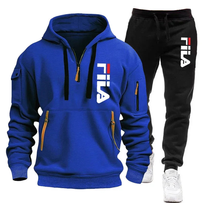 👕 Ensemble Sweat-shirt à Capuche + Pantalon pour Hommes – Automne/Hiver 2025
