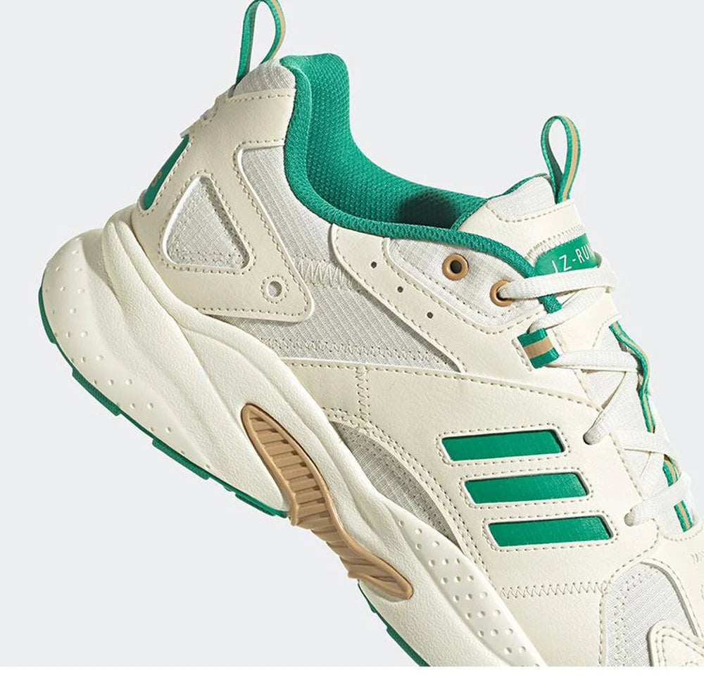 Adidas JZ RUNNER Retro – Baskets Unisexe Respirantes avec Accents Verts