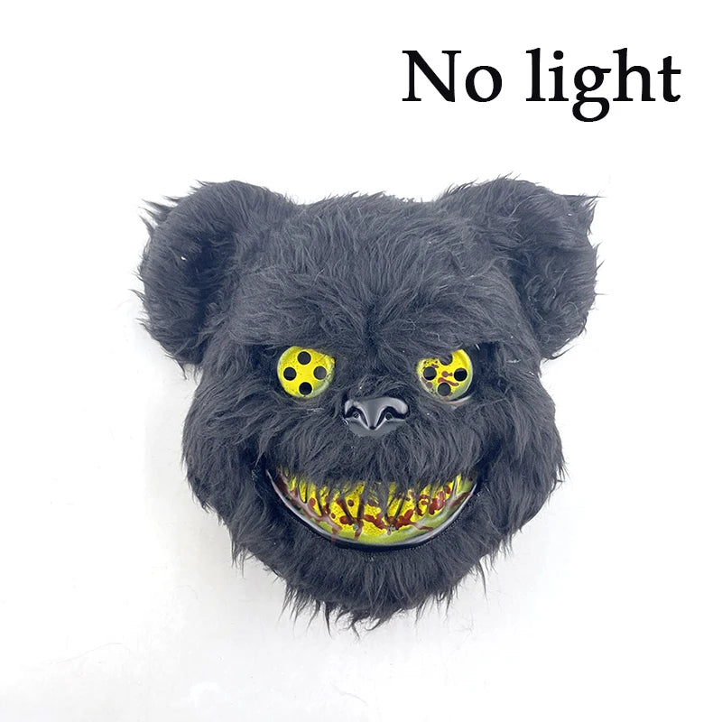 Masque de Lapin Sanglant LED – Halloween, Cosplay et Fête Effrayante