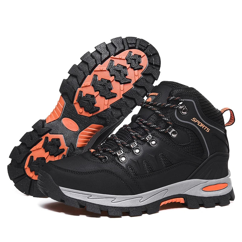 Bottes de randonnée imperméables en plein air pour hommes et femmes, bottes de sport de montagne résistantes à l'usure, chaussures de sport de chasse, printemps et automne