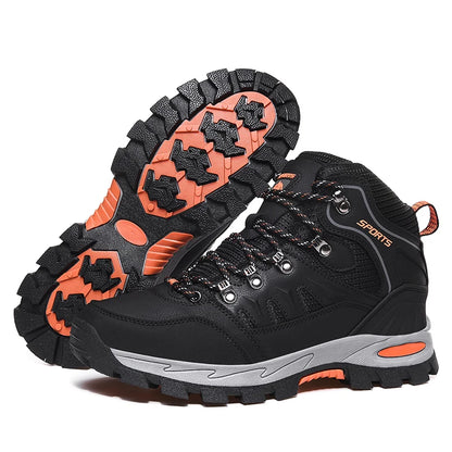 Bottes de randonnée imperméables en plein air pour hommes et femmes, bottes de sport de montagne résistantes à l'usure, chaussures de sport de chasse, printemps et automne