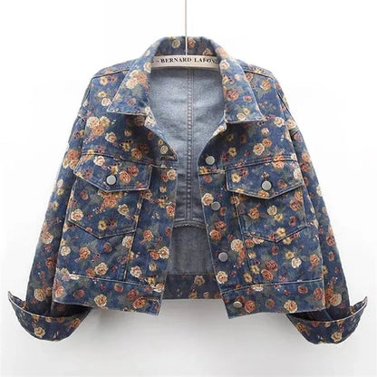 Chemise streetwear pour femme – Col rabattu, imprimé tendance