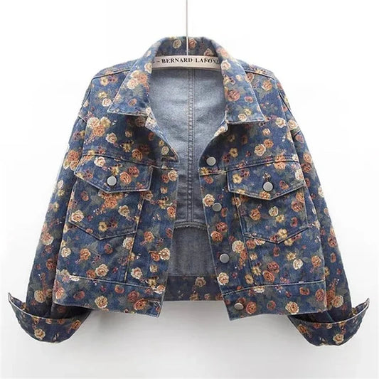Chemise streetwear pour femme – Col rabattu, imprimé tendance
