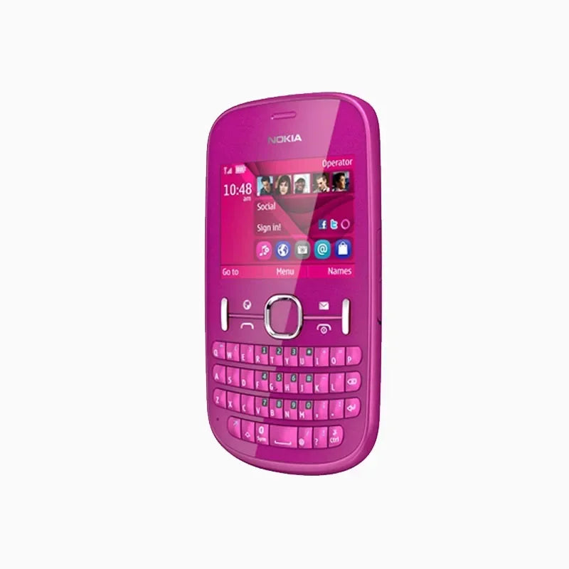 Nokia 201/2010 2G téléphone QWERTY clavier multi-langue longue veille téléphone portable débloqué téléphone utilisé