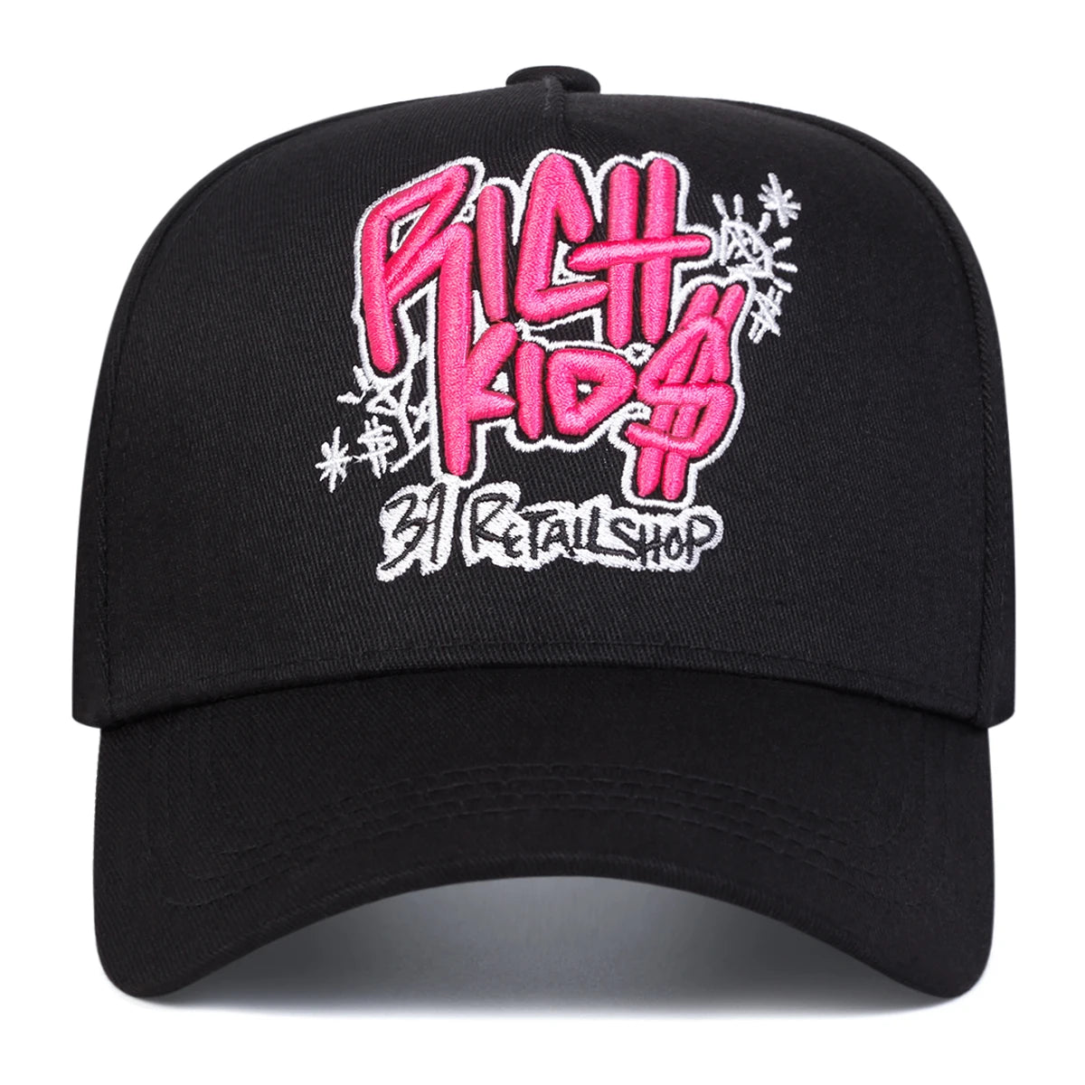 Casquette Baseball Unisexe RICH KIOS Lettres Brodées Protection Solaire Réglable Printemps/Automne