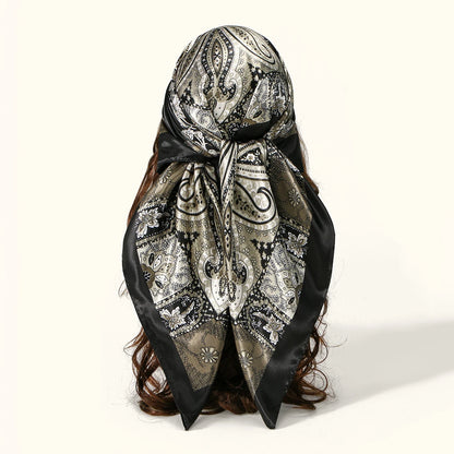 🧣 Foulard Carré Léopard LMLAVEN – Chic, Rock & Multifonction