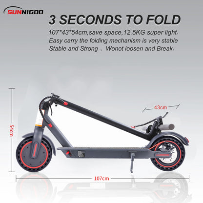 Trottinette éléctrique 8.5 pouces 10.4Ah 350W 36v avec application téléphone
