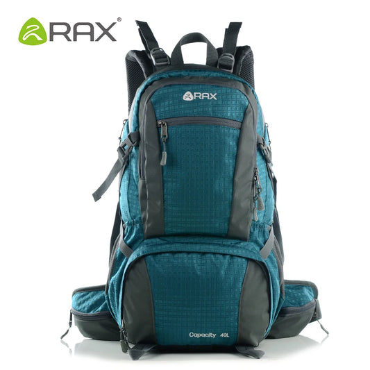 Sac à Dos RAX 60L – Randonnée & Trekking, Nylon Résistant avec Cadre Interne et Housse de Pluie