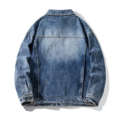 Veste en denim homme loose KK LUFAINA – Style casual sport printemps/automne