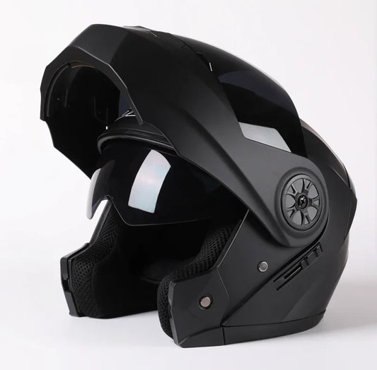 2020 nouveauté hommes moto course professionnelle casque rabattable matériau ABS casques modulaires à double lentille Certification DOT