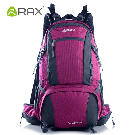 Sac à Dos RAX 60L – Randonnée & Trekking, Nylon Résistant avec Cadre Interne et Housse de Pluie