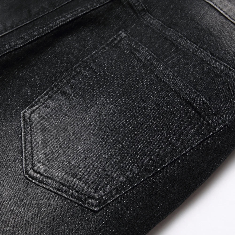 Jeans de Moto pour Hommes - Style Ripped et Distressed