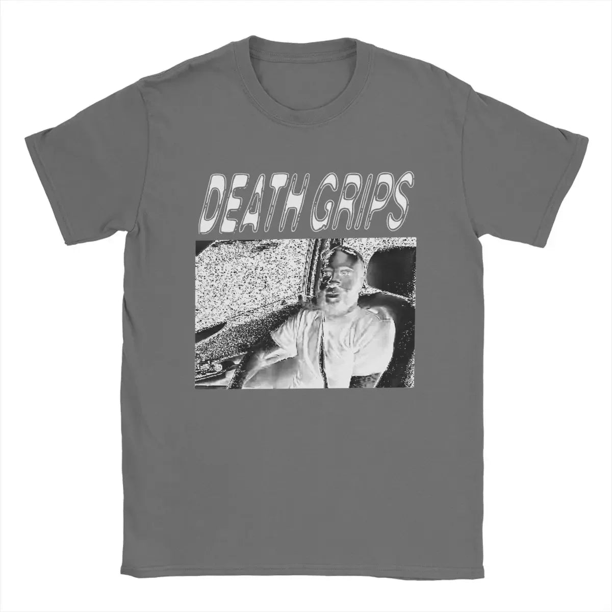 T-shirt Homme Hipster à Poignées de Mort – Coton, Col Rond, Manches Courtes