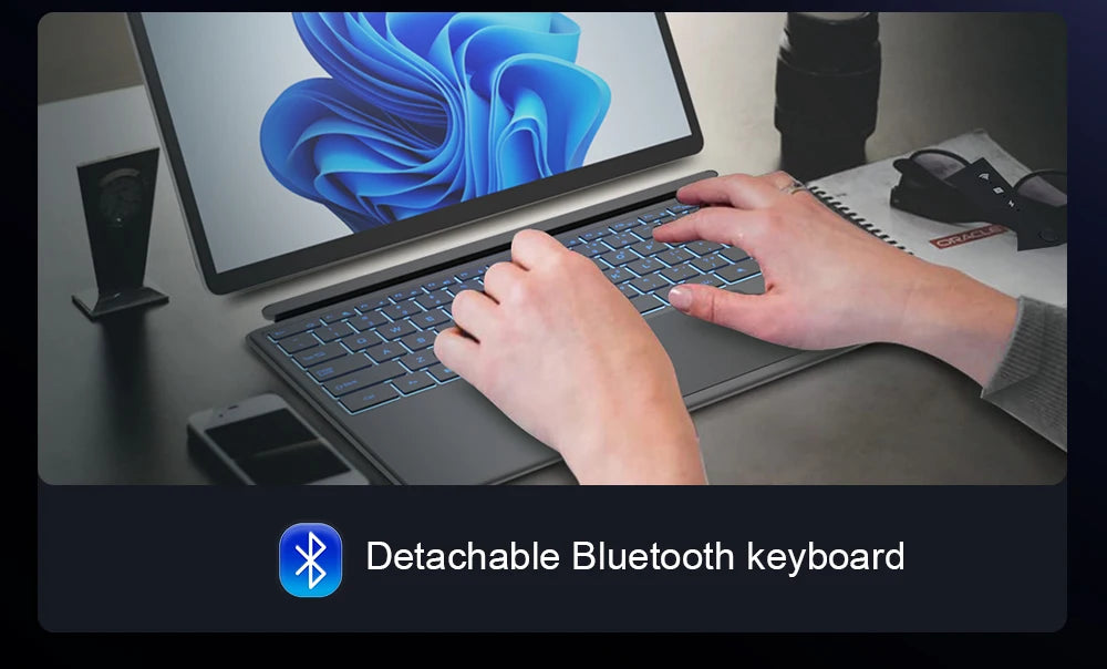 PC Portable 2-en-1 : Performance et Polyvalence avec l'écran tactile 1200P