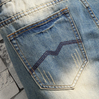 2024 Nouveaux Jeans Rétro Déchirés Slim pour Hommes